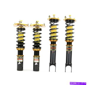 �T�X�y���V���� �N���C�X���[300c�X�[�p�[�v���v���ɃX�[�p�[�v���t�����g�����A�u�b�V�� YELLOW SPEED RACING DYNAMIC PRO SPORT COILOVERS FOR SUBARU LEGACY BM9 BR9�y���s�A���i�z
