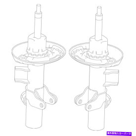 サスペンション クライスラークロスファイア2004-2008 Genuine OEM Set of 2 Front Suspension Struts For Honda Civic Type R 17-19