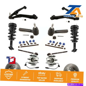 TXyV GMC Sierra 1500p̃tgfBXN[^[u[LpbhxAOA[TXyVLbgi15pcj Front Disc Rotor Brake Pad Bearing Arm Suspension Kit (15Pc) For GMC Sierra 1500