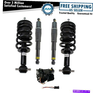 �T�X�y���V���� 7-14�̐���x�O�̃^�z�G�R���G�X�J���[�h�̂��߂̃X�g���b�g�G�A�V���b�N�ƃR���v���b�T�[ Struts Air Shocks & Compressor For 7-14 Avalanche Suburban Tahoe Yukon Escalade�y���s�A���i�z