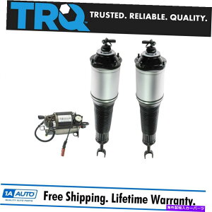 サスペンション Jeep Grand Cherokee 2用11-13 TRQ 3pc Air Suspension Kit Front Air Shocks w/ Compressor for Audi Q8 Quattro
