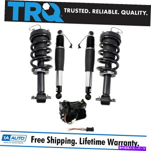サスペンション シボレーシボレー1500用用のフロントローターブレーキパッドサスペンションキット15pc) TRQ Air Shocks & Compressor Fits 15-19 Chevrolet Suburban Tahoe Yukon Escalade
