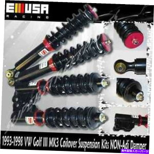 �T�X�y���V���� �T�X�y���V�������t�g�L�b�g69-2524 Full Coilover Suspension Lower kits RED 93-98 Volkswagen Golf III MK3�y���s�A���i�z
