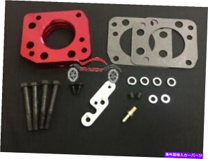 Throttle Body レッドスロットルボディスペーサーフィット93-00ホンダシビックSOHC VTEC NONVTEC 1.5L 1.6L Red Throttle Body Spacer Fit 93-00 Honda Civic SOHC VTEC Non-VTEC 1.5L 1.6L