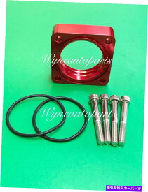 Throttle Body レッドボルテックスフロースロットルボディスペーサーフィット91-94 95-98日産240 SX 2.4L 240SX Red Vortex Flow Throttle Body Spacer Fit 91-94 95-98 NISSAN 240 SX 2.4L 240SX