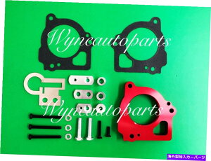 Throttle Body 03-07�_�b�W�_�R�^�f�������S���O�H���C�_�[4.7L�̃��b�h�X���b�g���{�f�B�X�y�[�T�[ RED Throttle Body Spacer For 03-07 Dodge Dakota Durango & Mitsubishi Raider 4.7L