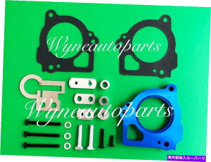 Throttle Body 03-07�̃u���[�X���b�g���{�f�B�X�y�[�T�[�_�b�W�_�R�^�f�������S���O�H���C�_�[4.7L BLUE Throttle Body Spacer For 03-07 Dodge Dakota Durango & Mitsubishi Raider4.7L