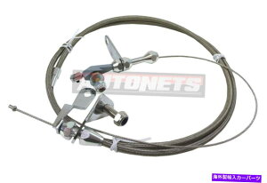 Throttle Body tH[hC-6XeXґgXbggX~bVLbN_EAZuXg[gzbgbh Ford C-6 Stainless Braided Throttle Transmission Kickdown Assembly Street HotRod
