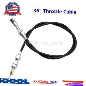 Throttle Body Holley Hi-Ram��LS1 Chevy Engine�p�̐V����36�C���`�X�e�����X�X�`�[���u���b�N�X���b�g���P�[�u�� New 36 Stainless Steel Black Throttle Cable For Holley Hi-Ram &LS1 Chevy Engine�y���s�A���i�z