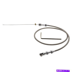 Throttle Body 36 "�V�{���[�p�X�e�����X�X���b�g���P�[�u��LS1 4.8 5.3 5.7 6.0�G���W��LS�V���o�[ 36" Stainless Throttle Cable for Chevy LS1 4.8 5.3 5.7 6.0 Engine LS Silver