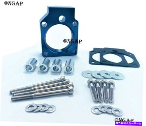 Throttle Body �u���[�r���b�g�A���~�j�E���X���b�g���{�f�B�X�y�[�T�[�t�B�b�g01-05�z���_�V�r�b�N1.7L D17A���ׂ� Blue Billet Aluminum Throttle Body Spacer Fit 01-05 Honda Civic 1.7L D17A All�y���s�A���i�z
