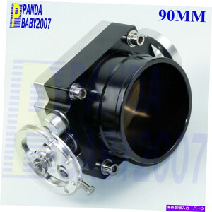 Throttle Body 3.5 �X���b�g���{�f�B�p�t�H�[�}���X�}�j�z�[���h�r���b�g90mm�n�C�t���[�A���~�j�E��BK 3.5 THROTTLE BODY PERFORMANCE INTAKE MANIFOLD BILLET 90MM HIGH FLOW ALUMINUM BK�y���s�A���i�z