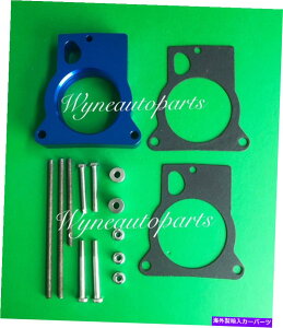 Throttle Body 96-05 GMC�V�{���[�\�m�}S10�u���U�[4.3L V6 + More�̃u���[�X���b�g���{�f�B�X�y�[�T�[ BLUE Throttle Body Spacer For 96-05 GMC Chevy Sonoma S10 Blazer 4.3L V6 & More�y���s�A���i�z
