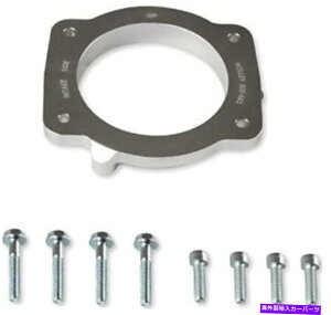 Throttle Body New HolleyEFI�X���b�g���{�f�B�A�_�v�^�[�v���[�g�A�V���o�[�r���b�g�A92mm�C�����b�g NEW HOLLEY �EFI THROTTLE BODY ADAPTER PLATE,SILVER BILLET,92MM INLET�y���s�A���i�z