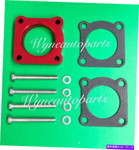 Throttle Body ���b�h�X���b�g���{�f�B�X�y�[�T�[�t�B�b�g00-05�O�H�G�N���v�X/99-03�M�������g3.0 6G72 SOHC RED Throttle Body Spacer Fit 00-05 Mitsubishi Eclipse/99-03 Galant 3.0 6G72 SOHC�y���s�A���i�z