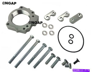 Throttle Body 98-02hN[U[NTXLX470 4.7L̃rbgVo[Xbg{fBXy[T[ Billet Silver Throttle Body Spacer For 98-02 Land Cruiser & Lexus LX470 4.7L