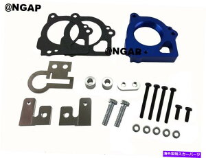 Throttle Body 03-07�̃u���[�r���b�g�A���~�j�E���X���b�g���{�f�B�X�y�[�T�[�W�[�v�O�����h�`�F���L�[4.7L Blue Billet Aluminum Throttle Body Spacer For 03-07 Jeep Grand Cherokee 4.7L�y���s�A���i�z