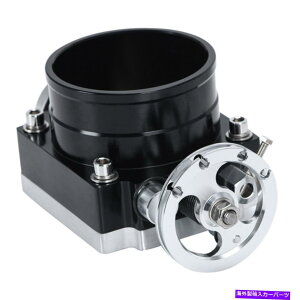 Throttle Body 90mm 3.5 "Xbg{fBjo[TnCt[A~jE1kitzC}jz[hubN 90MM 3.5" Throttle Body Universal High Flow Aluminum 1Kit Intake Manifold BLACK