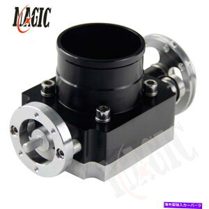 Throttle Body A~jEjo[TCNCrbgCe[NXbg{fB65mm 2.5 "C`[VOBK Alloy Aluminum Universal CNC Billet Intake Throttle Body 65mm 2.5"inch Racing BK