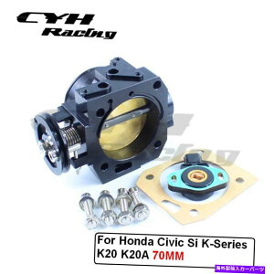 Throttle Body 70mmアルミニウムスロットルボディ+ホンダシビックシリーズのためのTPS K20 K20Aエンジン 70MM Aluminum Throttle Body+TPS For Honda Civic Si K-Series K20 K20A Engine