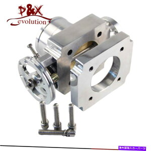 Throttle Body jo[TptH[}X65mmCe[NT6A~jEXbg{fBCNC W/A_v^[v[g Universal Performance 65MM Intake T6 Aluminum Throttle Body CNC W/ Adapter Plate