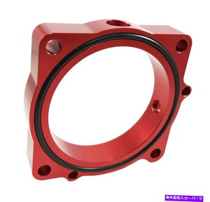 Throttle Body �g���N�\�����[�V�����X���b�g���{�f�B�X�y�[�T�[�i�ԁj�FDodge Challenger R / T / SRT8 2011�p Torque Solution Throttle Body Spacer (Red): for Dodge Challenger R/T / SRT8 2011�y���s�A���i�z
