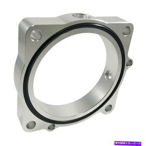Throttle Body �g���N�\�����[�V�����X���b�g���{�f�B�X�y�[�T�[�V���o�[�_�b�W�`�������W���[R/T SRT8 11-12 Torque Solution Throttle Body Spacer Silver for Dodge Challenger R/T SRT8 11-12�y���s�A���i�z