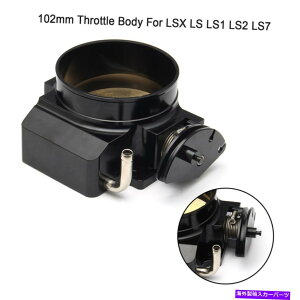 Throttle Body �u���b�N�A���~�j�E��102mm�X���b�g���{�f�B�r���[�gLS1 LS2 LS3 LS6 LS7 LSX F3�p��TPS NO TPS Black Aluminum 102MM Throttle Body Billet No TPS For LS1 LS2 LS3 LS6 LS7 LSX F3�y���s�A���i�z