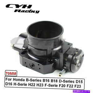 Throttle Body �z���_B�V���[�Y�p70mm�A���~�j�E���X���b�g���{�f�BB16 B18 D�V���[�YD15 D16 H-Serie 70MM Aluminum Throttle Body For Honda B-Series B16 B18 D-Series D15 D16 H-Serie�y���s�A���i�z