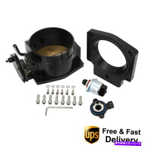 Throttle Body 102mm�X���b�g���{�f�B + TPS IAC + GM LS1 LS2 LS6�p�z�C�}�j�z�[���h�A�_�v�^�[�v���[�g 102mm Throttle Body + TPS IAC + Intake Manifold Adapter Plate for GM LS1 LS2 LS6�y���s�A���i�z