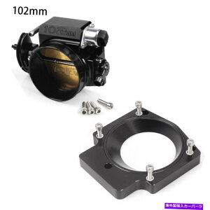 Throttle Body 102mmA~jEzC}jz[hXbg{fB + LS1 LS2 LS6pXy[T[A_v^[ 102mm Aluminum Intake Manifold Throttle Body + Spacer Adapter For LS1 LS2 LS6