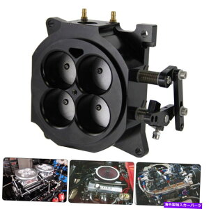 Throttle Body CNC�r���b�g1000cfm 4150�t�����W�L���u���^�[�X���b�g���{�f�B1.75 �R�A4�o����BK CNC Billet 1000CFM 4150 Flange Carburetor Throttle Body 1.75 Core 4 Barrel BK�y���s�A���i�z