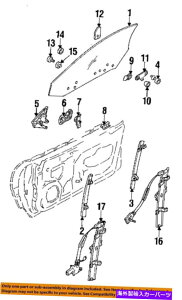 Window Regulator Dodge Chrysler OEM 91-96�X�e���X�h�A�E�B���h�E���t�g���M�����[�^�[MB641277 Dodge CHRYSLER OEM 91-96 Stealth Door-Window Lift Regulator MB641277�y���s�A���i�z