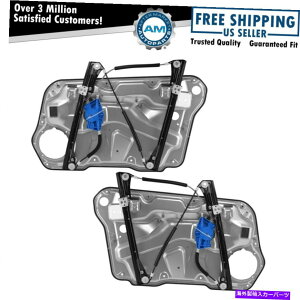 Window Regulator tgp[EBhEM[^[́AMK4 VWStWFb^pɉERHyAZbgɎc܂ Front Power Window Regulators Left LH Right RH Pair Set for MK4 VW Golf Jetta