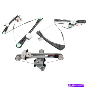 Window Regulator �����J�[��LS�̂��߂�4�̃E�B���h�E���M�����[�^�[�̃t�����g�����A�̍��ƉErh rh�̃Z�b�g Set of 4 Window Regulators Front & Rear Left-and-Right LH RH for Lincoln LS