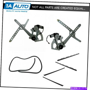 Window Regulator GM�g���b�NSUV�p�̃��[�^�[�ƃE�F�U�[�X�g���b�v�L�b�g�t���t�����g�p���[�E�B���h�E���M�����[�^�[ Front Power Window Regulators w/ Motors & Weatherstrip Kit for GM Truck SUV�y���s�A���i�z