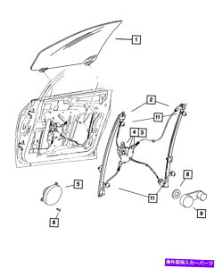 Window Regulator {MopartghAEBhEM[^[E5135250AA Genuine Mopar Front Door Window Regulator Right 5135250AA