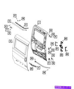 Window Regulator {MoparXCfBOhAEBhEM[^́A68268806AAɎc܂ Genuine Mopar Sliding Door Window Regulator Left 68268806AA