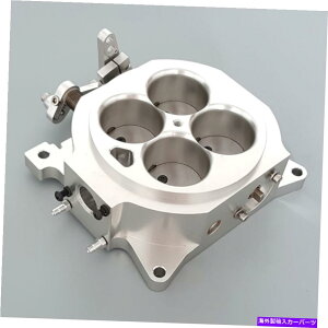 Throttle Body �r���b�g�A���~�j�E��1000cfm 4150�t�����W�L���u���^�[�X���b�g���{�f�B1.75 �R�A�V���o�[ Billet Aluminum 1000CFM 4150 Flange Carburetor Throttle Body 1.75 Core Silver�y���s�A���i�z