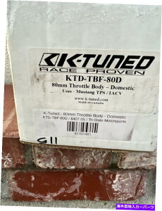 Throttle Body B16 B18 IACV/MAP/TPS�iMustang Pattern�j�p��K�����r���b�g80mm�X���b�g���{�f�B�{�f�B K-Tuned Billet 80mm Throttle Body for B16 B18 IACV/MAP/TPS (Mustang Pattern)�y���s�A���i�z