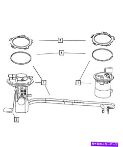 Fuel Pump Module Assembly {̃[p[R|v/xjbgW[Lbg5101805AE Genuine Mopar Fuel Pump/Level Unit Module Kit 5101805AE