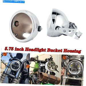 Headlight 5.75 "LEDwbhCg +z_VhEvt 600 750 1100 VTX1800Cp̃nEWOoPbg 5.75" LED Headlight + Housing Bucket For Honda Shadow VT 600 750 1100 VTX1800C