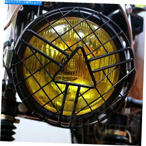 Headlight ���j�o�[�T���I�[�g�o�C�w�b�h���C�g6.5 ''�J�t�F���[�T�[�p�̃J�o�[�t���{�o�[�`���b�p�[ Universal Motorcycle Headlight 6.5'' Lamp w/ Cover For Cafe Racer Bobber Chopper�y���s�A���i�z