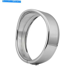 Headlight I[goC7 "LEDwbhCggOx[oCU[}XNn[[\tgACFL FLD Motorcycle 7" LED Headlight Trim Ring Bezel Visor Mask For Harley Softail FL FLD