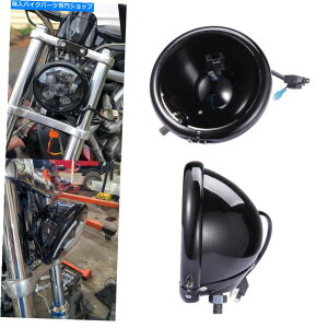 Headlight 5.75 �n�[���[�_�C�i�X�g���[�g�{�uFXDB�p��LED�w�b�h���C�g�n�E�W���O�o�P�b�g�u���P�b�g�V�F�� 5.75 LED Headlight Housing Bucket Bracket Shell for Harley Dyna Street Bob FXDB�y���s�A���i�z