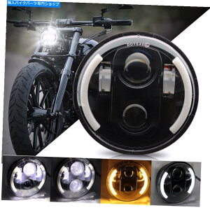 Headlight 5.75 5 3/4 LED�w�b�h���C�g���v���W�F�N�^�[DRL�n�[���[�_�r�b�h�\���_�C�i�X�|�[�c�X�^�[ 5.75 5 3/4 LED Headlight Sealed Projector DRL For Harley-Davidson Dyna Sportster