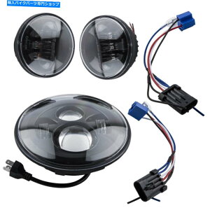 Headlight 3PCS 7 "I[goCLEDvWFN^[wbhCg4.5"pXCg 3pcs 7" Motorcycle LED Projector Headlight 4.5" Passing Lights