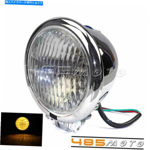 Headlight ���g��4.5 �x�C�c�X�^�C���w�b�h���C�g�w�b�h�����v�J�X�^���J�t�F���[�T�[�p�`���b�p�[�{�o�[ Retro 4.5 Bates Style Headlight Head Lamp Custom Cafe Racer for Chopper Bobber�y���s�A���i�z