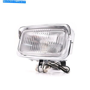 Headlight n[[̃N[T[XNGA`̃wbhCg Chrome Racer Square Rectangle Headlight For Harley Honda Kawasaki Cruiser VTX VT