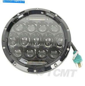 Headlight TCMT 7 "vWFN^[fC[J[n[[cA[\tgĈ߂̍LEDdwbhCg TCMT 7" Projector Daymaker High Low LED Bulb Headlight for Harley Touring Softai